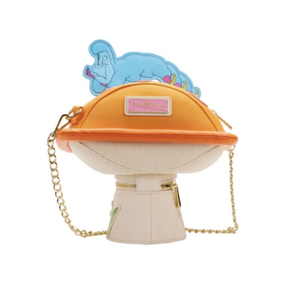 LOUNGEFLY ALICE IN WONDERLAND Mushroom Crossbody Bag STITCH SHOPPE Caterpillar - Picture 5 of 12